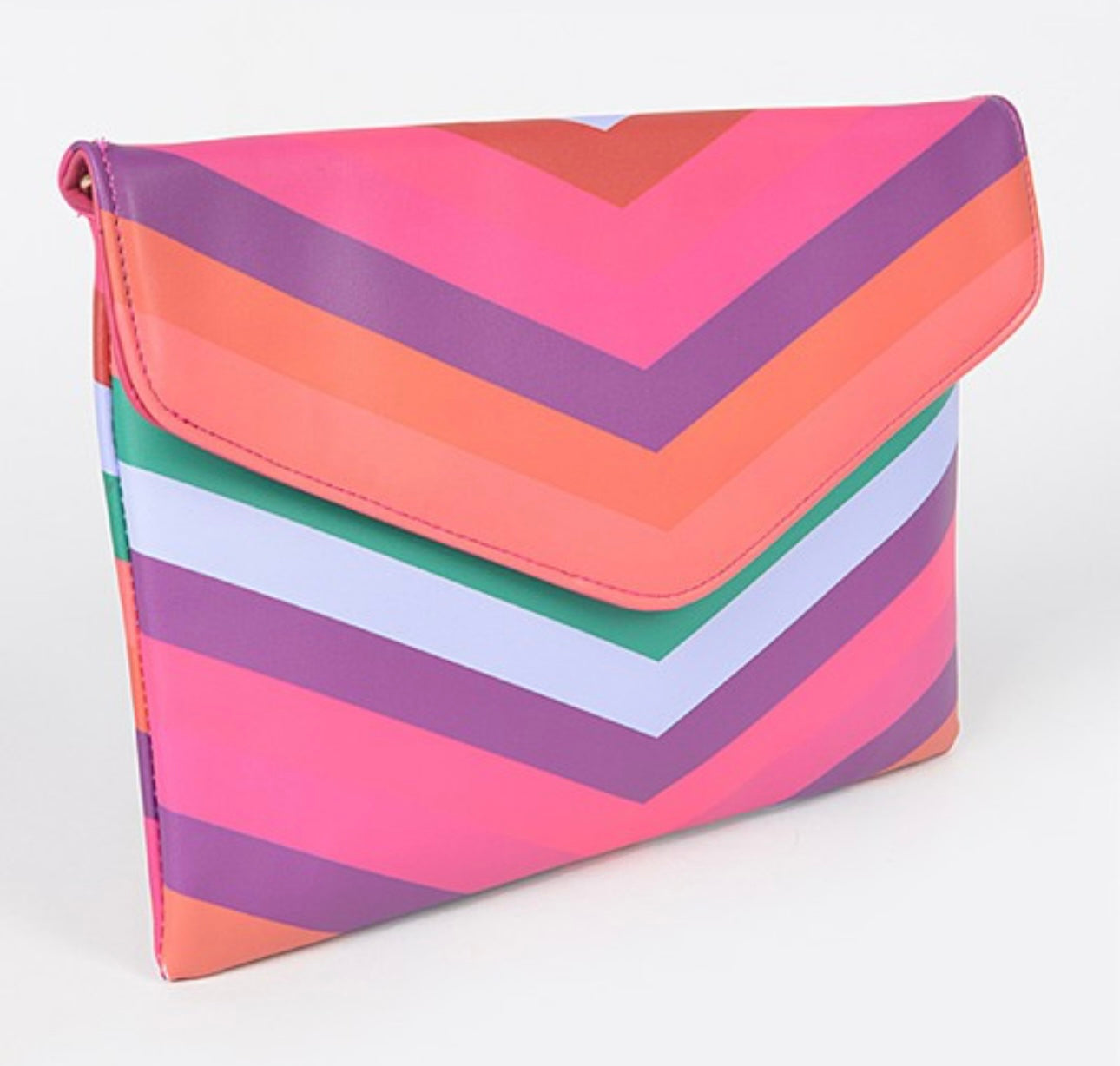 Color Block Envelope Clutch