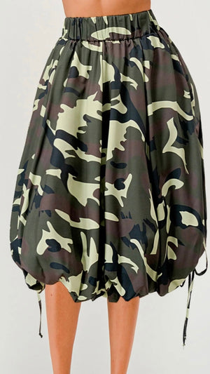 Camo Pop Bubble Skirt