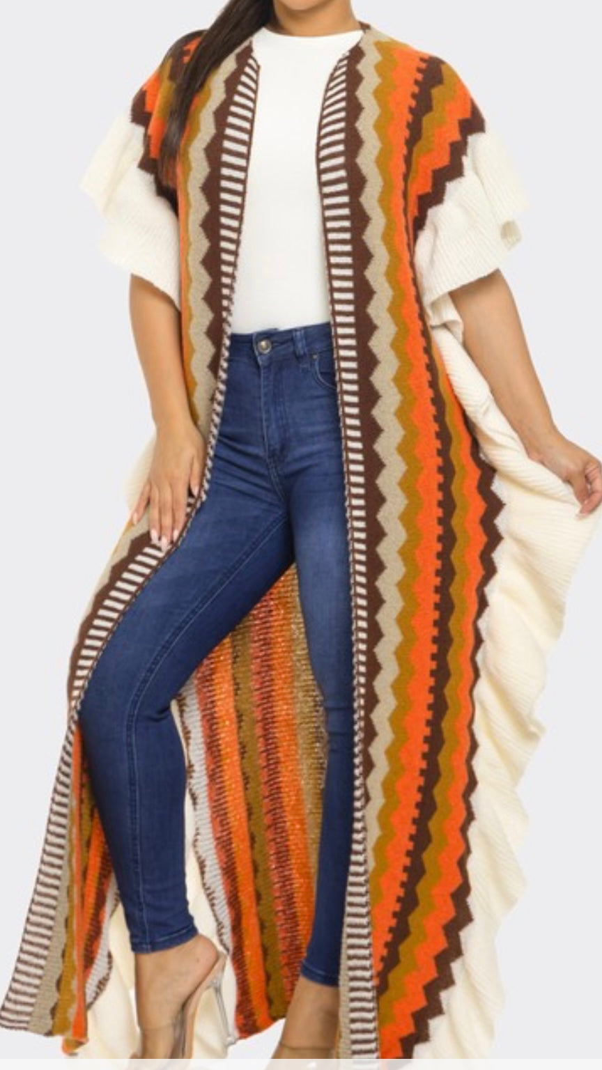 Upfront Poncho Cardigan