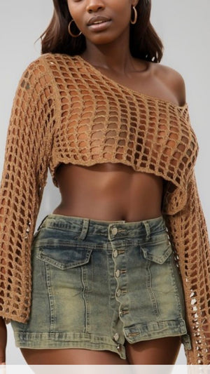 Fishnet Crop Top