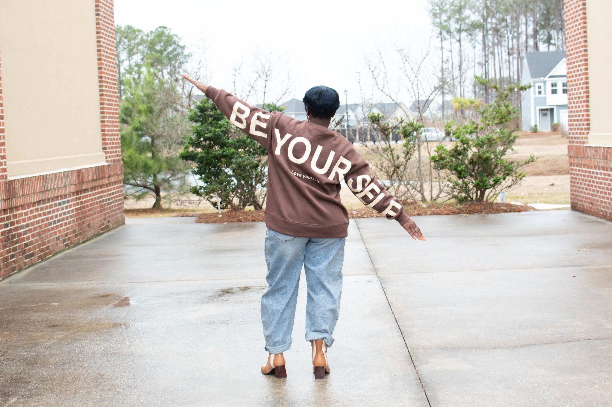 Be Yourself, Love Yourself Oversized Sweatshirt