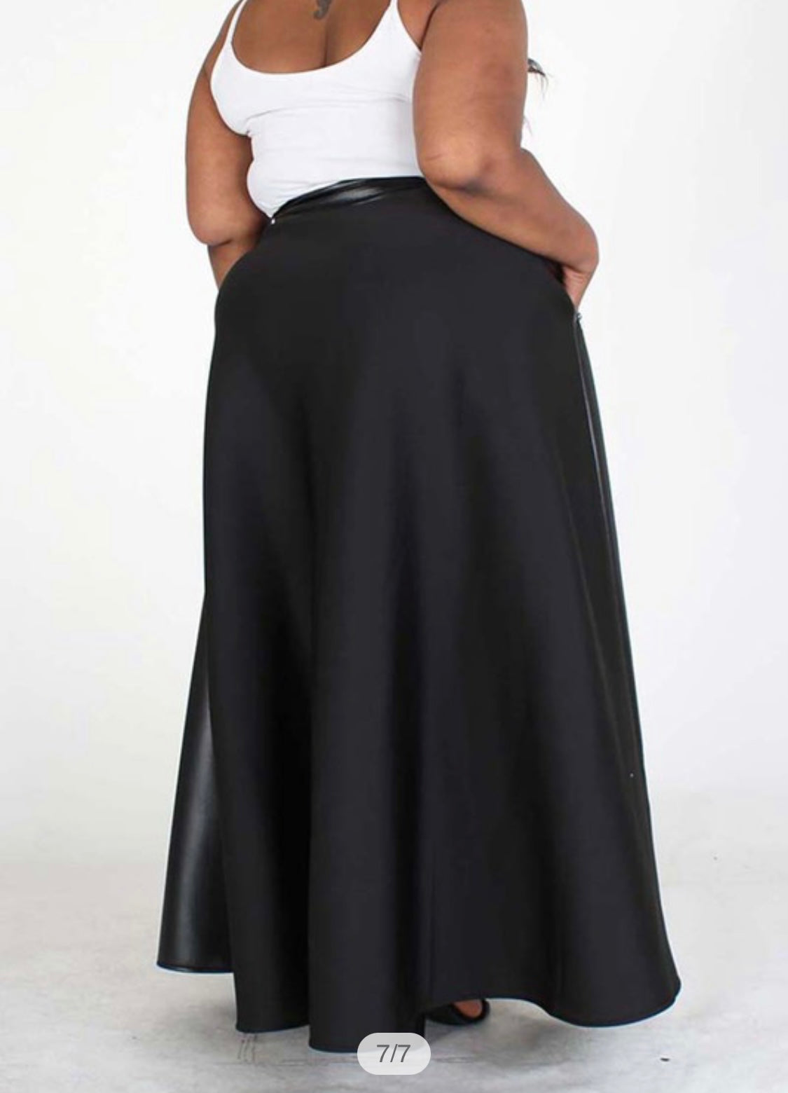 Vibes Faux Leather Skirt